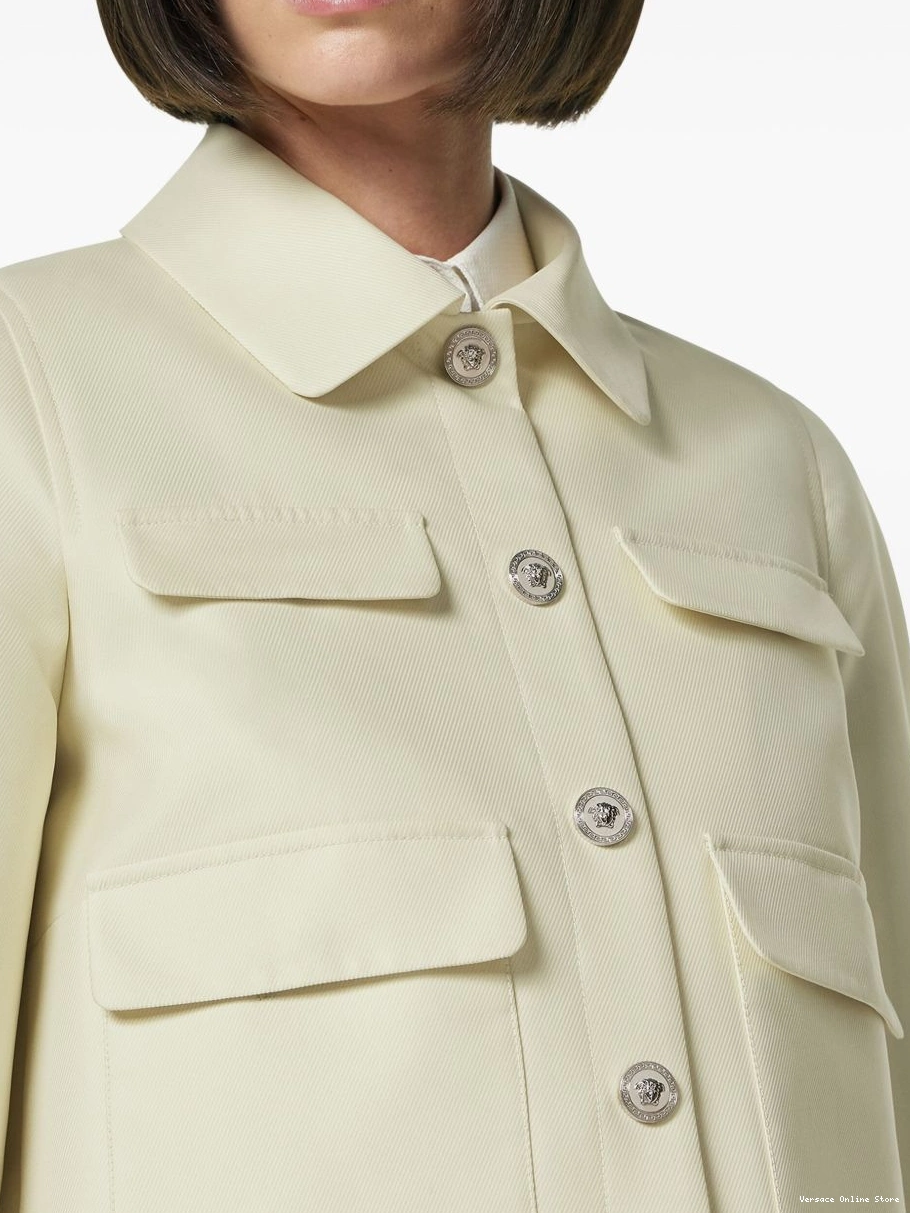 Affordable Women silk-blend Versace jacket cropped 0701